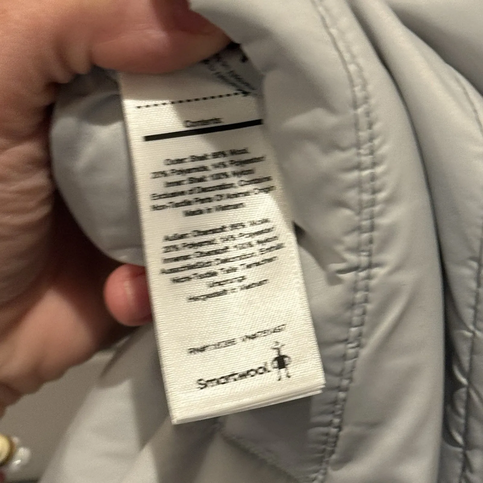 Smartwool Anchor Line Vest Womens M Gray Full Zip Reversible Sherpa Wool Outdoor - Image 10