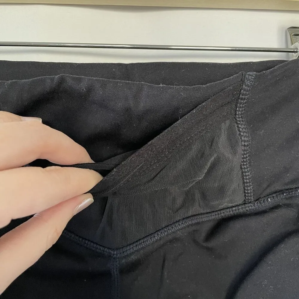 Fabletics Motion365 full length black workout athletic leggings hidden pocket XS - Image 5