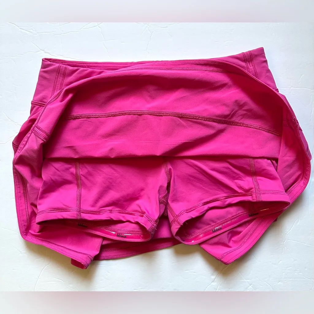 Lululemon Pace Rival Pink Athletic Skort Women’s Mid Rise Size 4 Skirt Shorts - Image 4