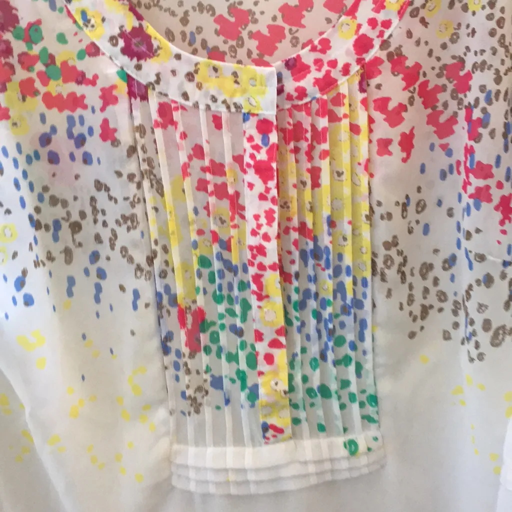 FINAL MARKDOWN Sheer apostrophe tunic small - Image 3