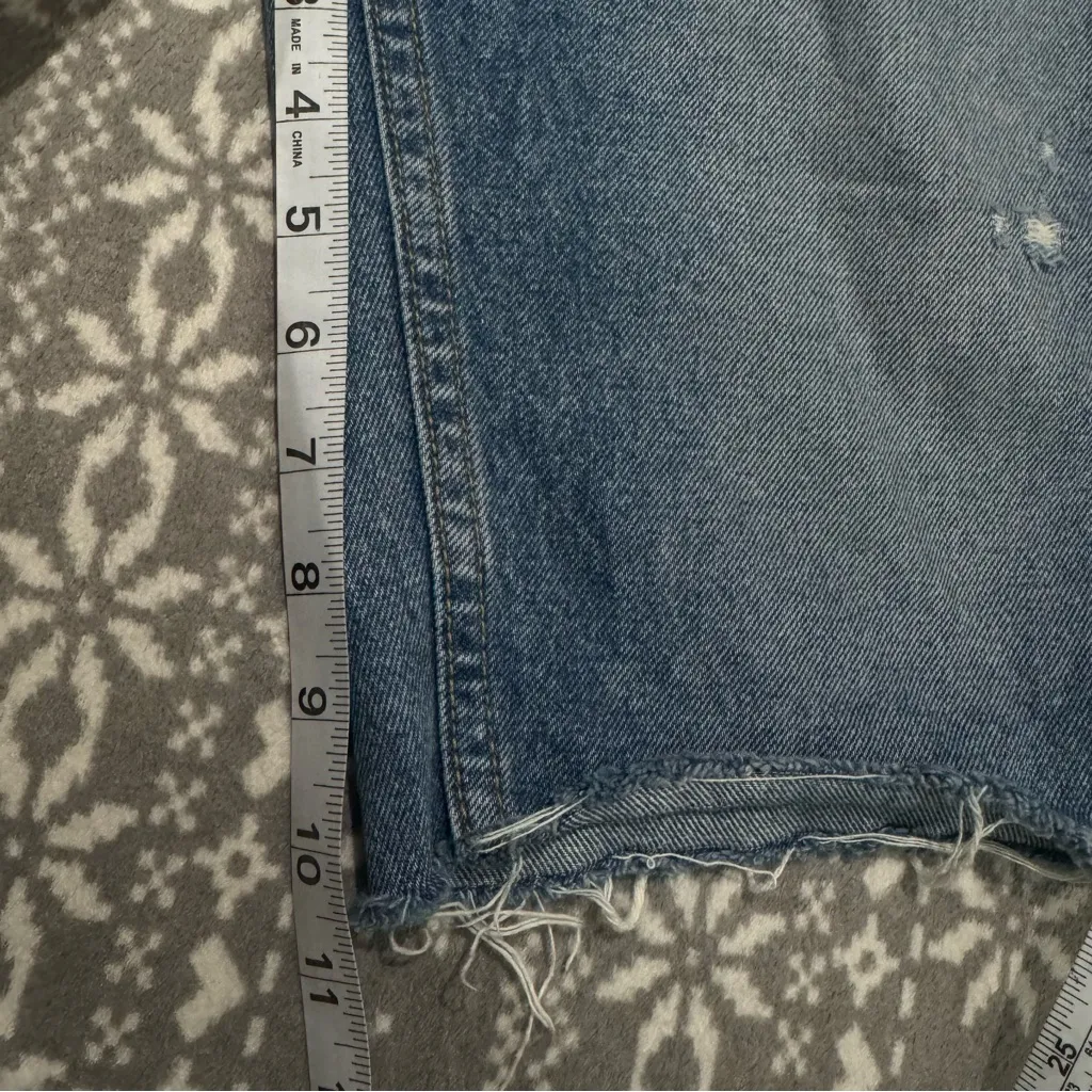 Grlfrnd Revolve Beverly Denim Bermuda Shorts In One For The Road Wash‎ Size 24 - Image 10