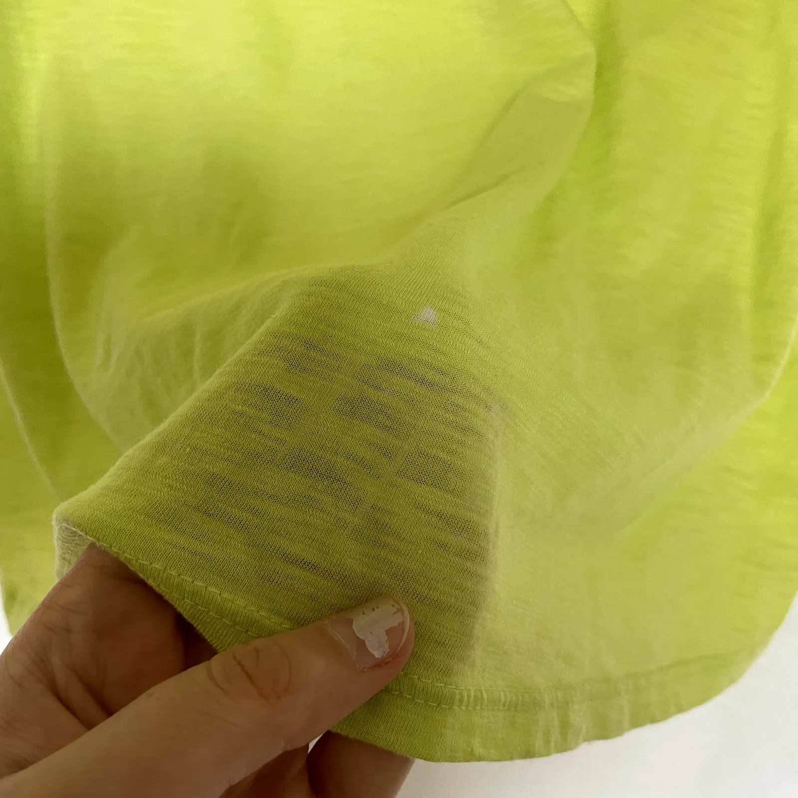 Athleta neon yellow heathered athleisure workout top women's size M t-shirt - Image 8