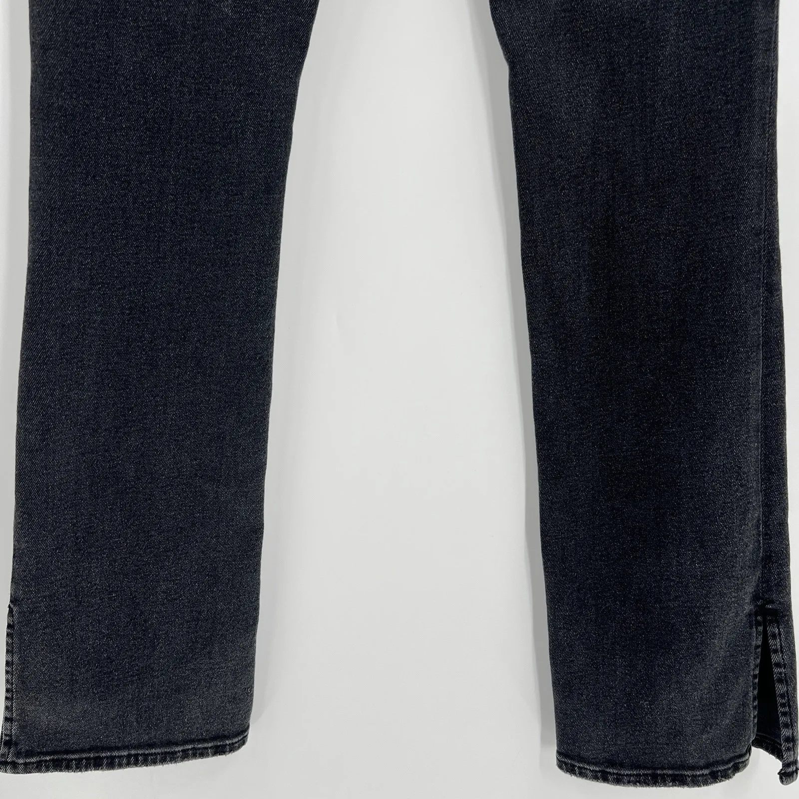 Hudson Jeans Barbara BSD High Rise Black Sand Denim Baby Boot Women's Size 26 - Image 8