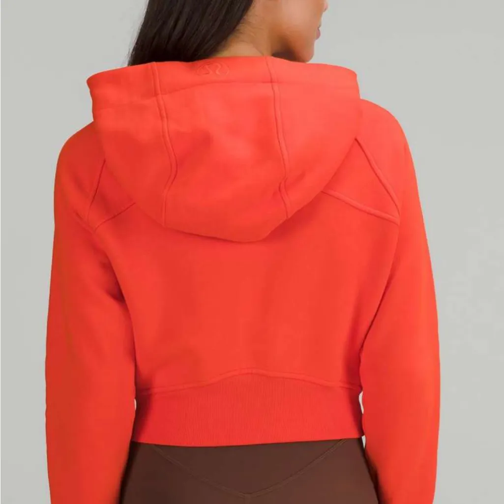 lululemon athletica Jacket Lululemon Scuba Full-Zip Cropped Hoodie Solar Orange - Image 12