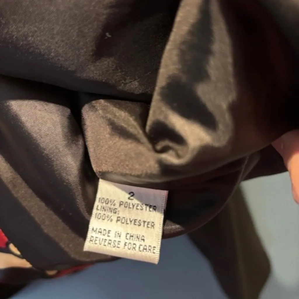 Isabel & Nina 2 Tailored Skirt Suit Set Brown Floral Professional Classic Modern - Image 5