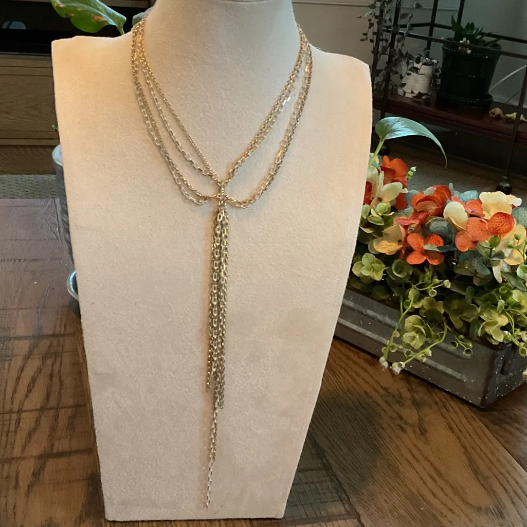 American Eagle Outfitters Gold Multi-Layer Necklace - Image 4