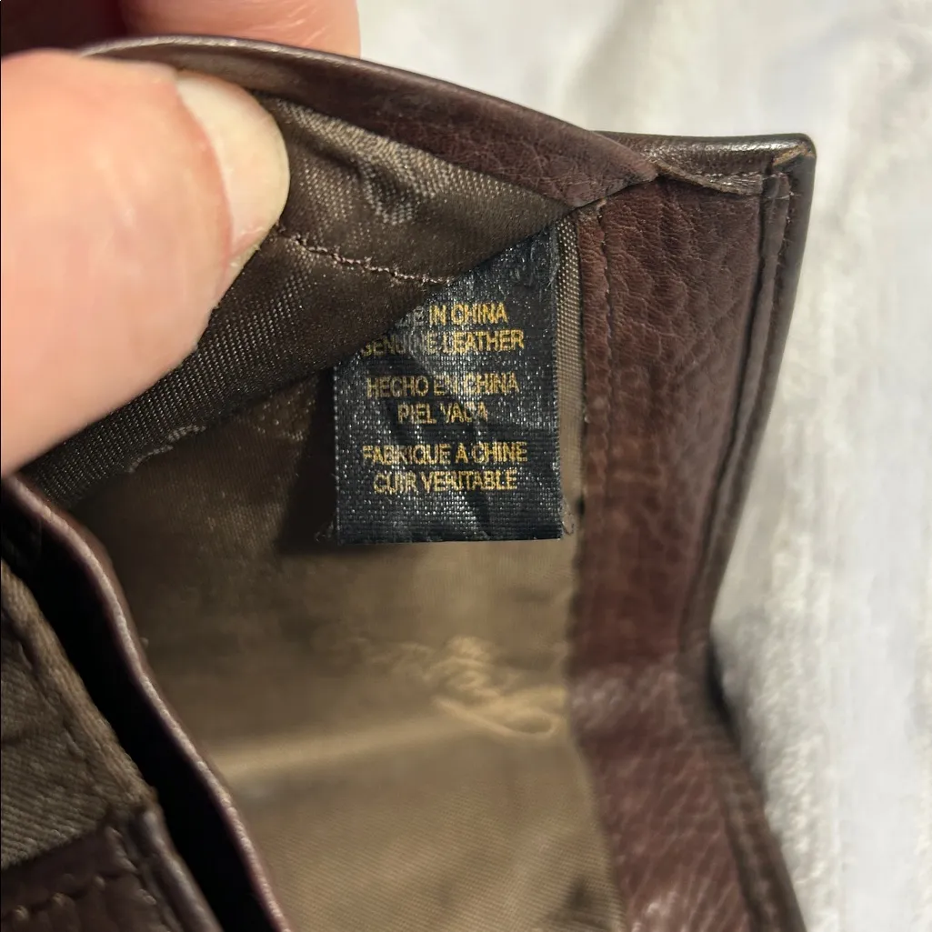 Fossil Dark Brown Pebbled Leather Wallet - Image 8