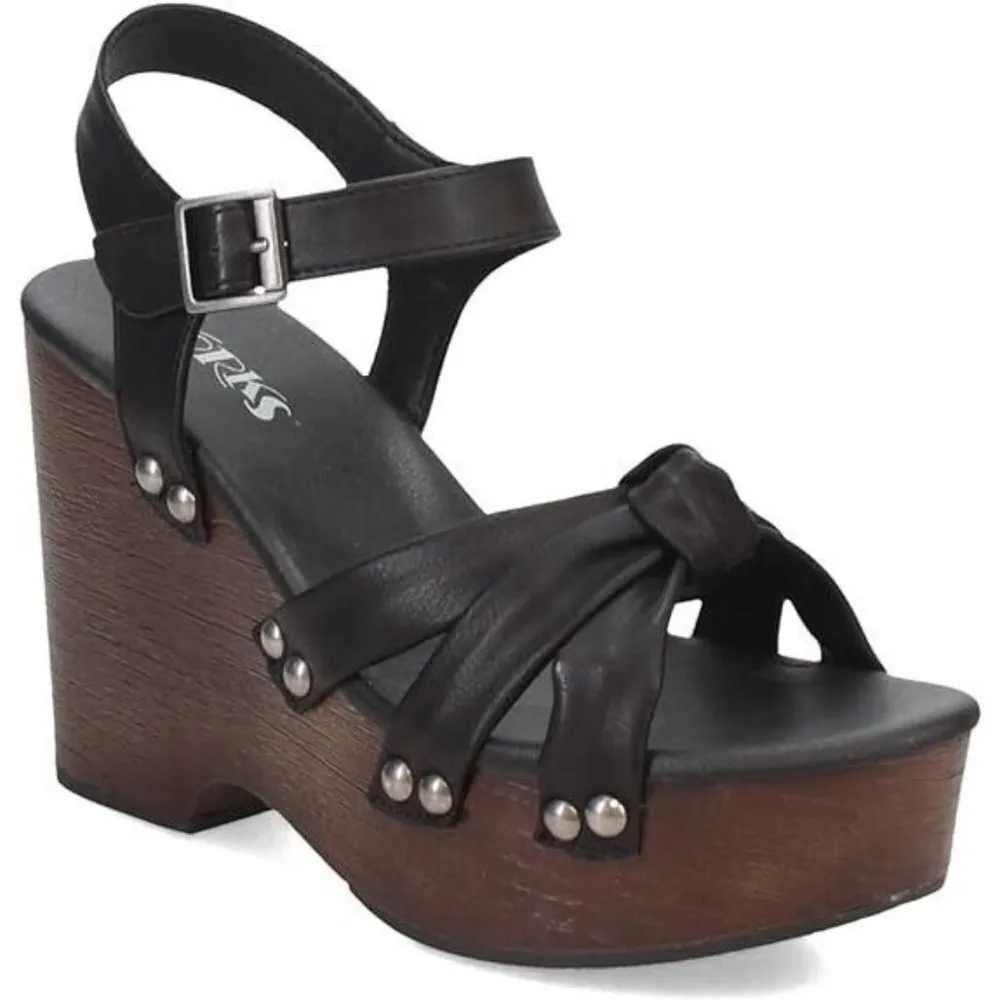 Korks Women's Black Dawson Platform Sandals Size: 9 M - Image 3