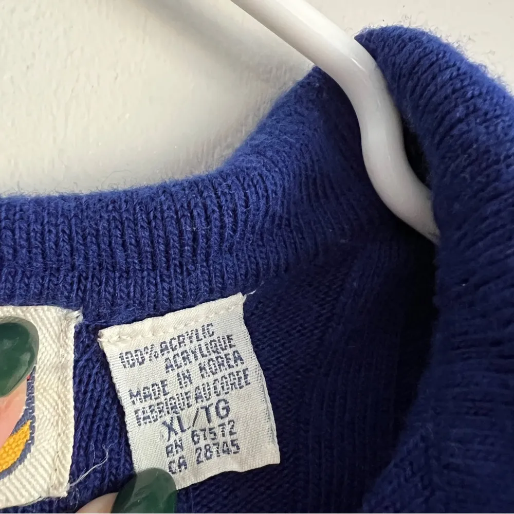 Vintage Striped Collared Sweater Size XL - Image 5