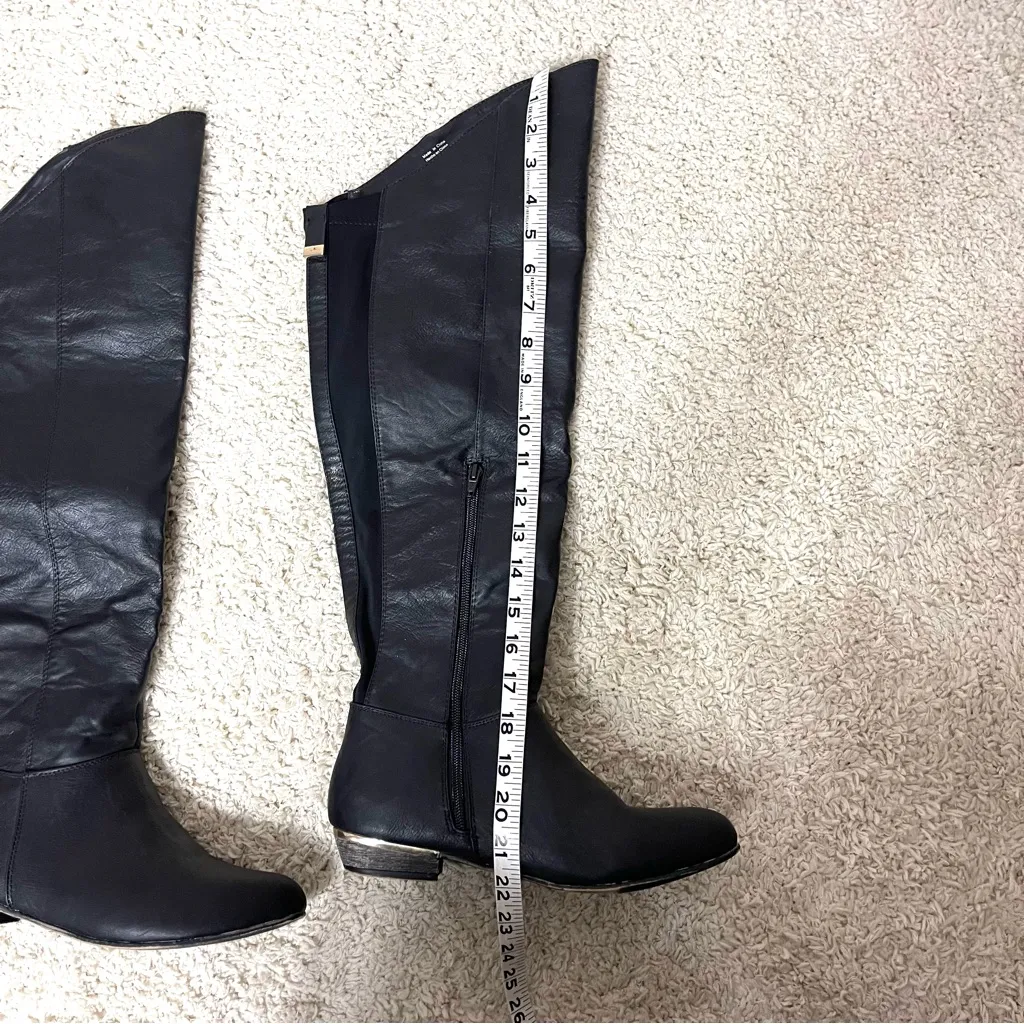 Call it spring  Black Tall Boots sz8 - Image 8