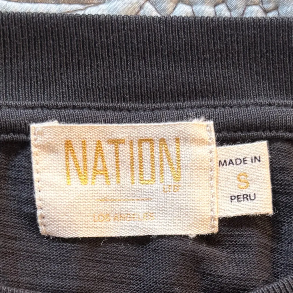 Nation LTD Tenley Black Puff Sleeve Asymmetrical Ruffle Tiered Mini Dress~S🧡 - Image 9