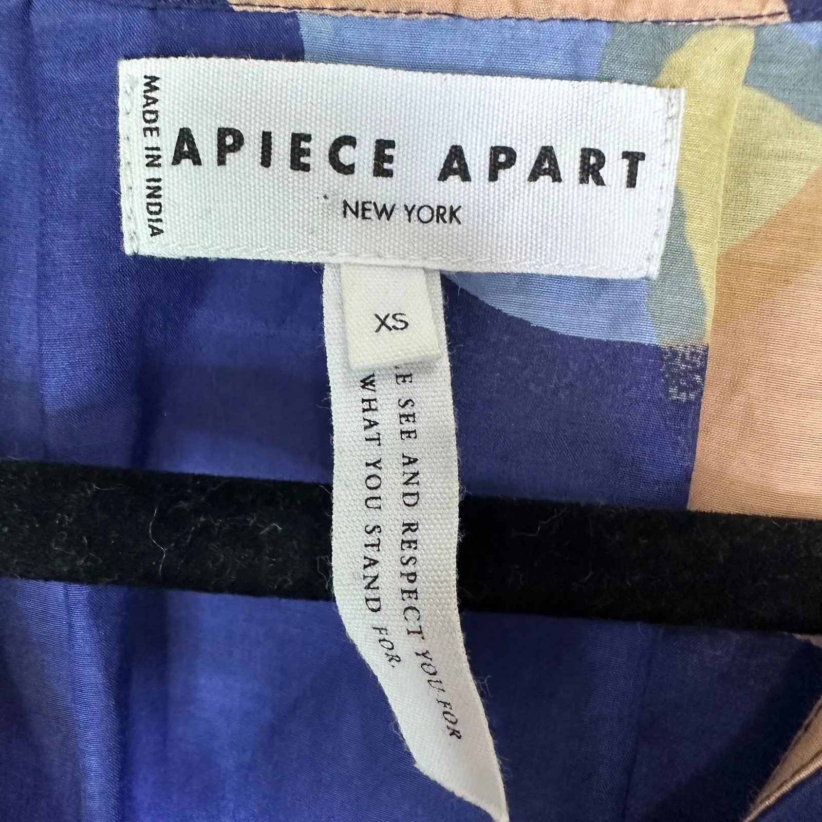 Apiece Apart Vera Petal Sleeve Top in Shibori Geo Floral Size XS career - Image 3