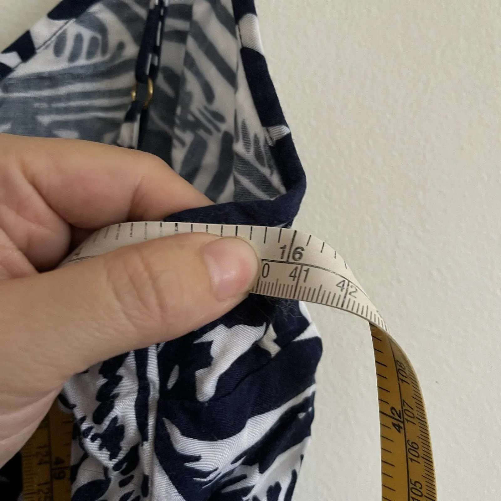 Lilly Pulitzer Deanna Romper Oh Cabana Boy Print Navy Blue Size Xs Rayon Beach - Image 7