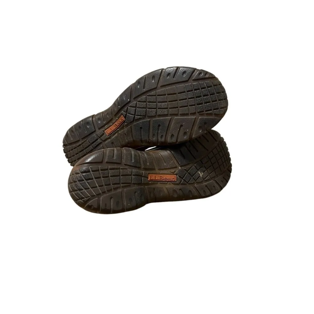 L.L. Bean Brown Suede Slip‎ On Comfort Work Hard Sole Shoes Women Size 10M - Image 6