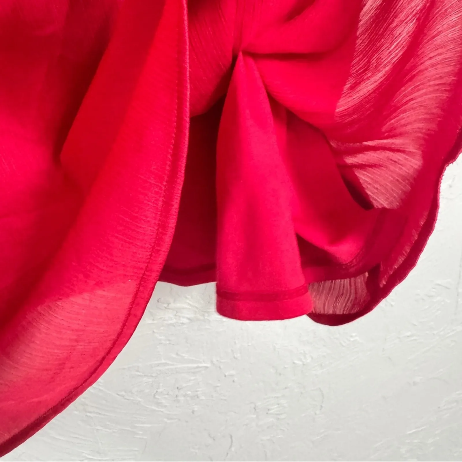 Torrid Pink Fuchsia Satin Ruffled Tank Top Womens 3X Girly Romantic Coquette - Image 6