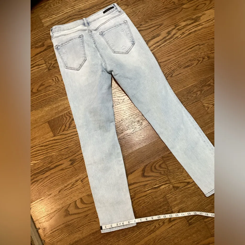 Risen button fly jeans. Size 29/9. Acid Wash Blue - Image 8