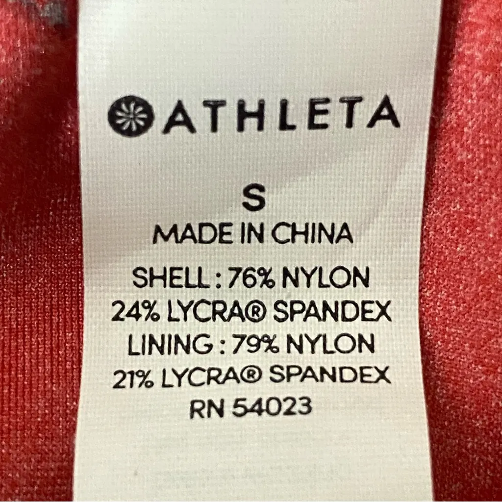 ATHLETA Aqualuxe Paradaiso Blousy Tankini Top radiant red Small NEW WITH TAGS - Image 13