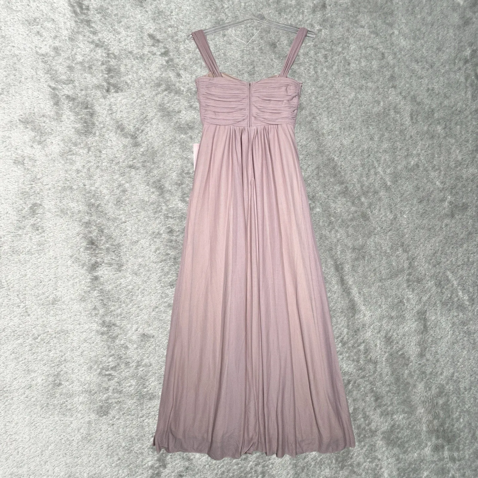 Birdy Grey Dress Womens‎ Medium Maria Mauve Chiffon Bridesmaid Formal Pageant - Image 3