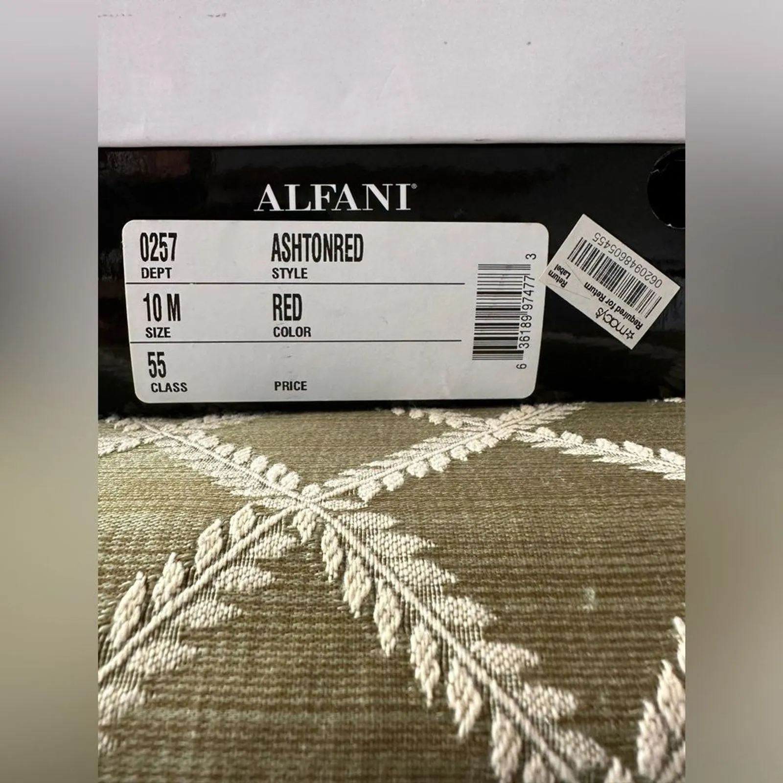 Alfani Shoes Ashton Red Sparkle Heels Size 10M 3 1/2” Heel Straps - Image 8