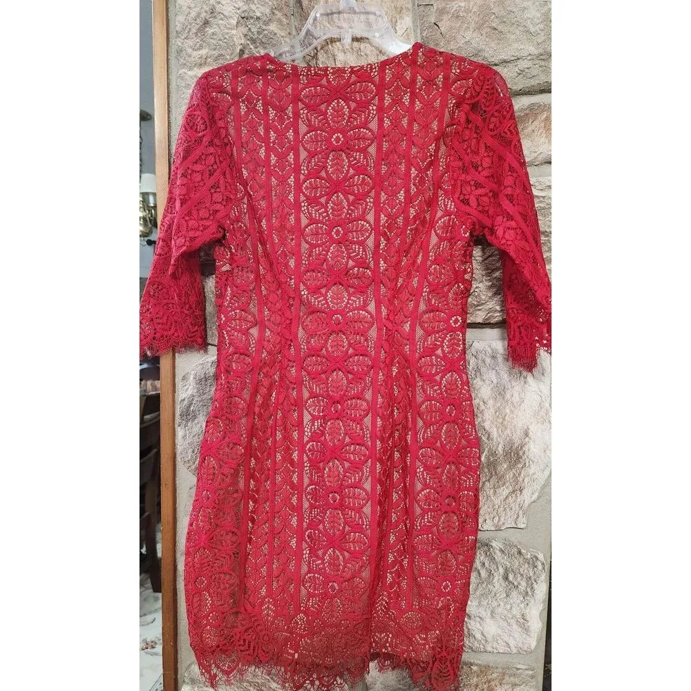 Free People For Love & Lemons Lyla Cocktail Dress Size L - Image 6