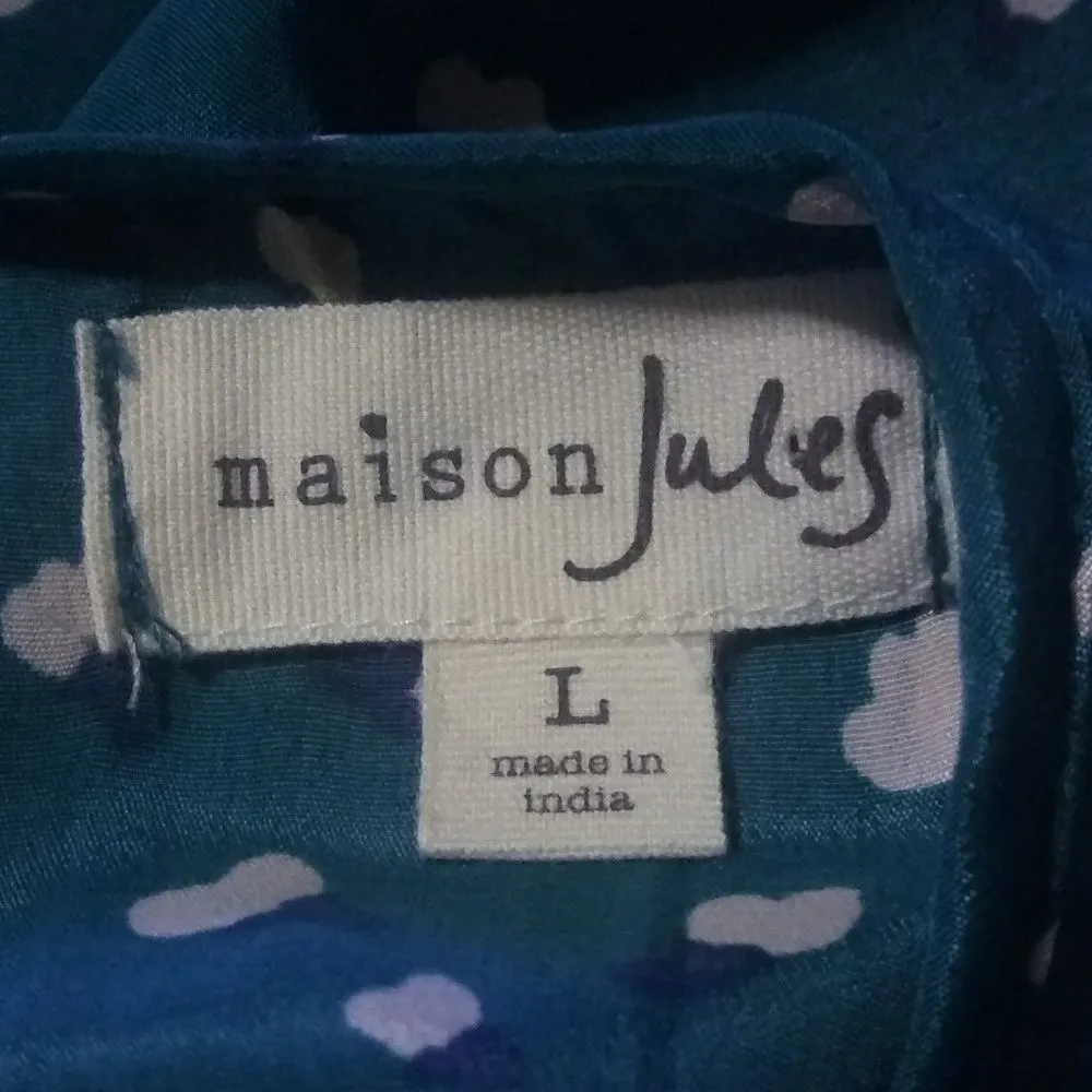 MAISON JULES Large Blue Green Dress - Image 6