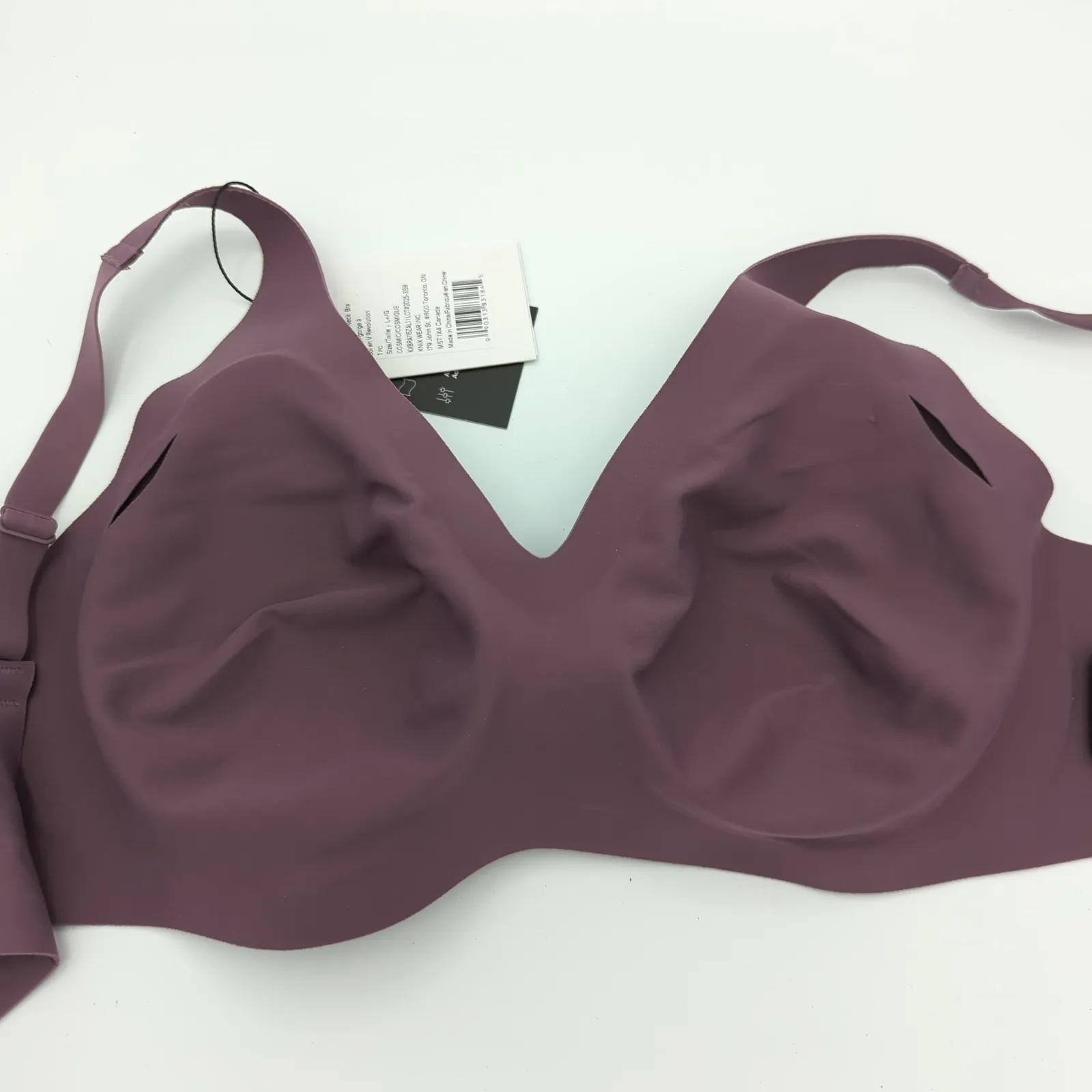 Knix Revolution V Neck Bra Wireless Support Seamless L+ 36D 36DD 36DDD 36E NWT Purple Size undefined - Image 3