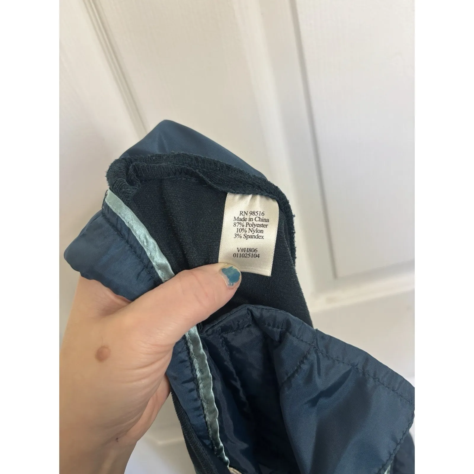 Coldwater Creek Teal Velvet Wide Leg Pants Size 8 Holiday Party Office Velour - Image 6