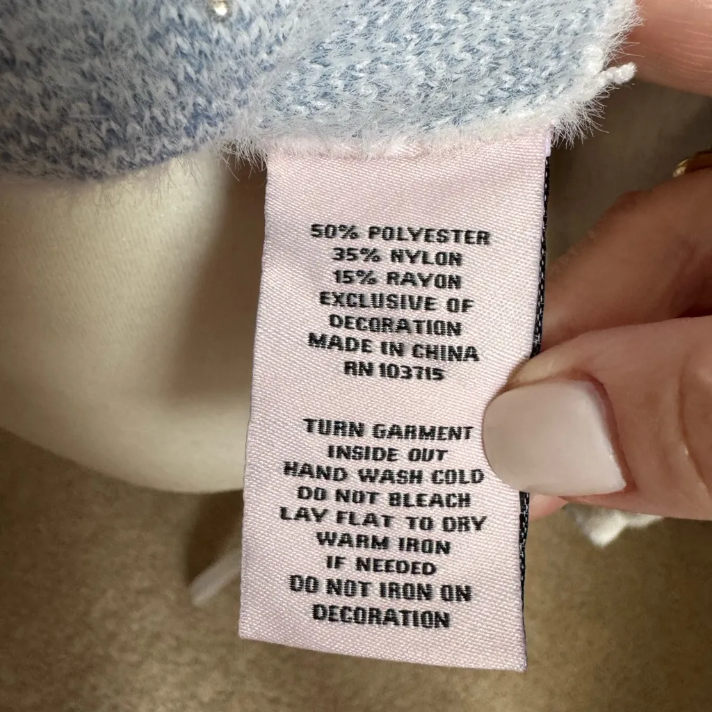 Nanette Lepore Pearl Star Fuzzy Sweater NWT - Image 5