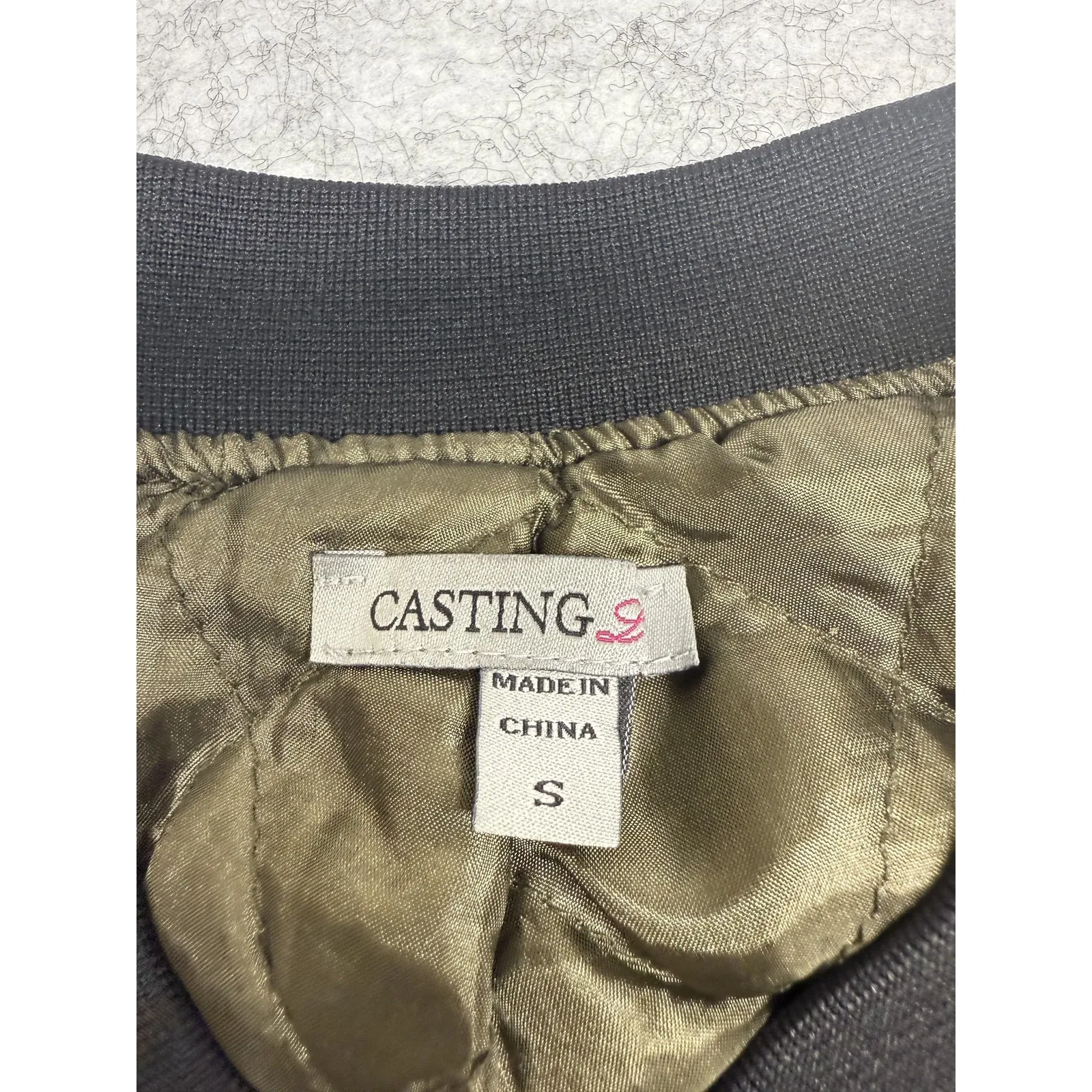 Casting Jacket Womens Small Bomber Patch Route 66 State Champions‎ Butterfly DJ Green - Image 4