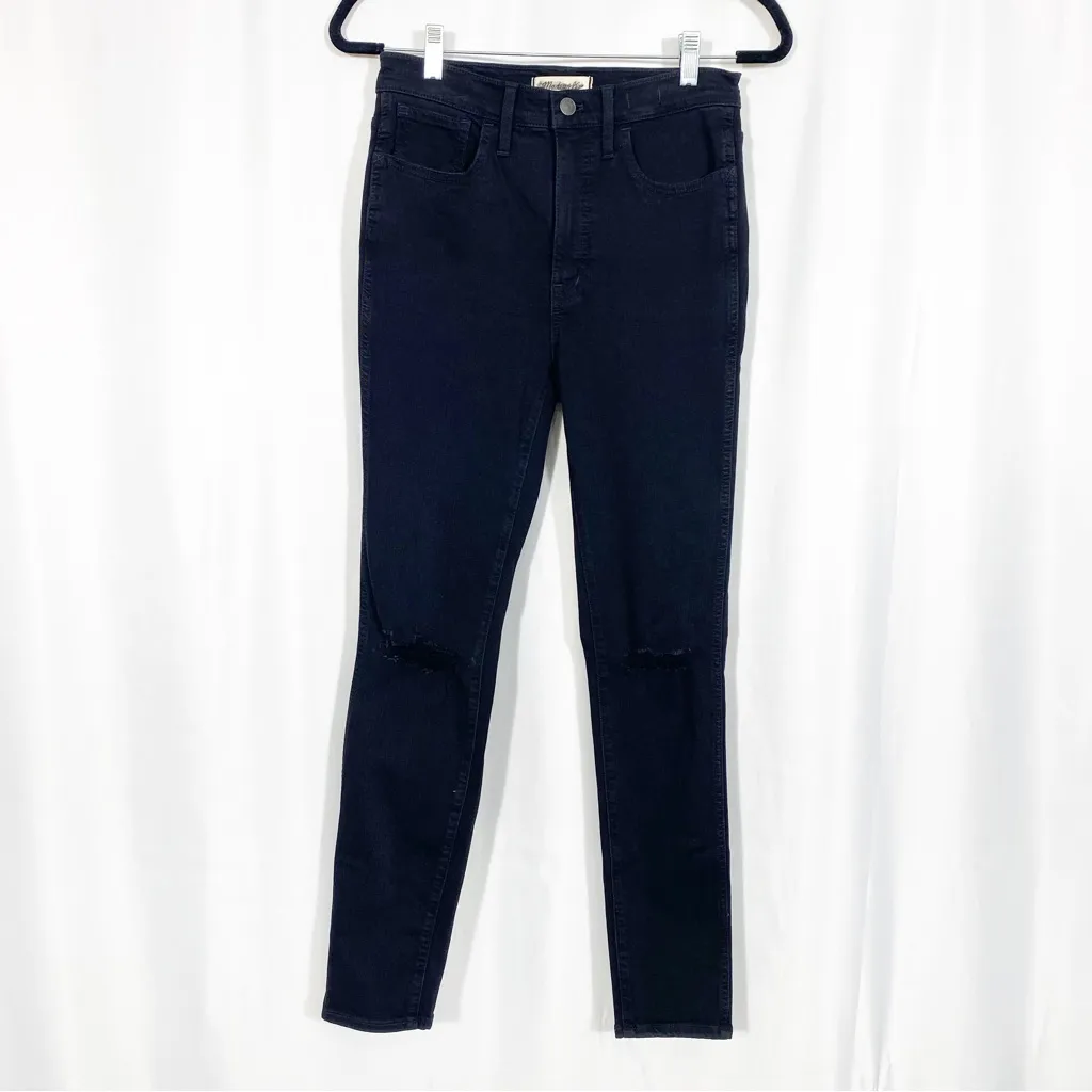 Madewell 10" High-Rise Roadtripper Supersoft Jeans: Davie Wash: Knee-Rip Edition - Image 3