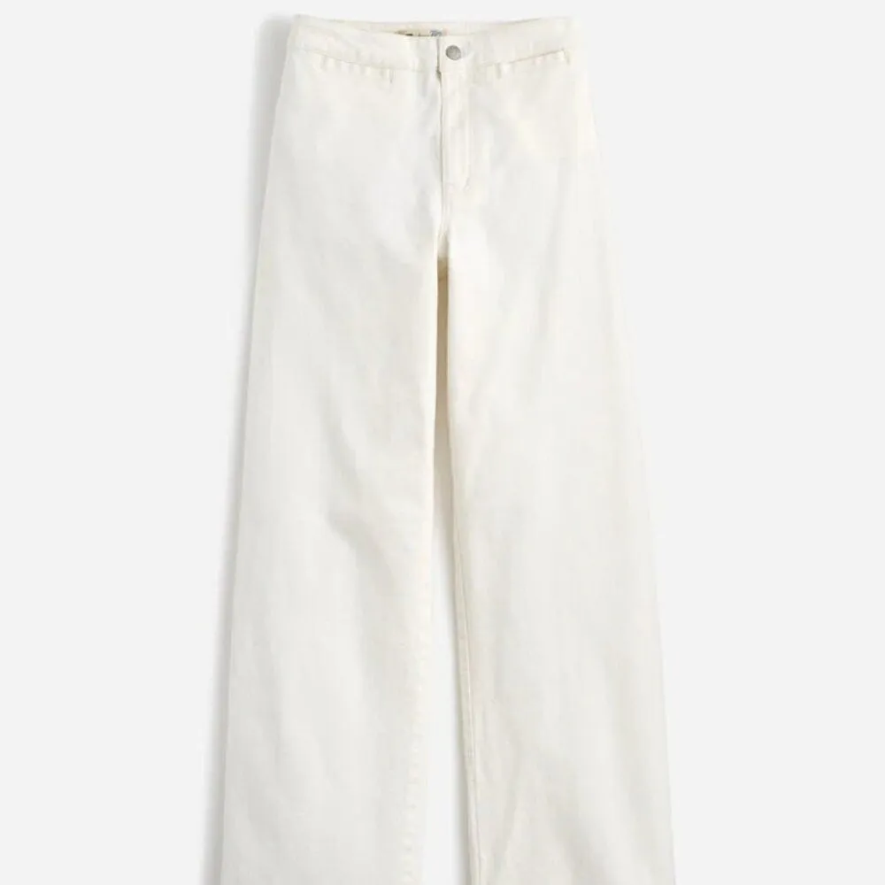 Madewell Curvy Emmet Wide Leg Jean 33 Tall Cropped Tile White NWT High Rise - Image 5