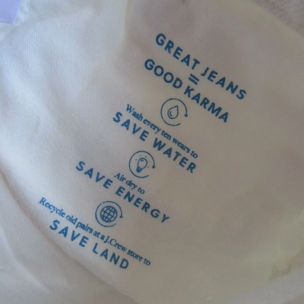NWT J.Crew Tall Rigid Full Length Bootcut in White Denim Jeans 29T x 34 ½ - Image 7