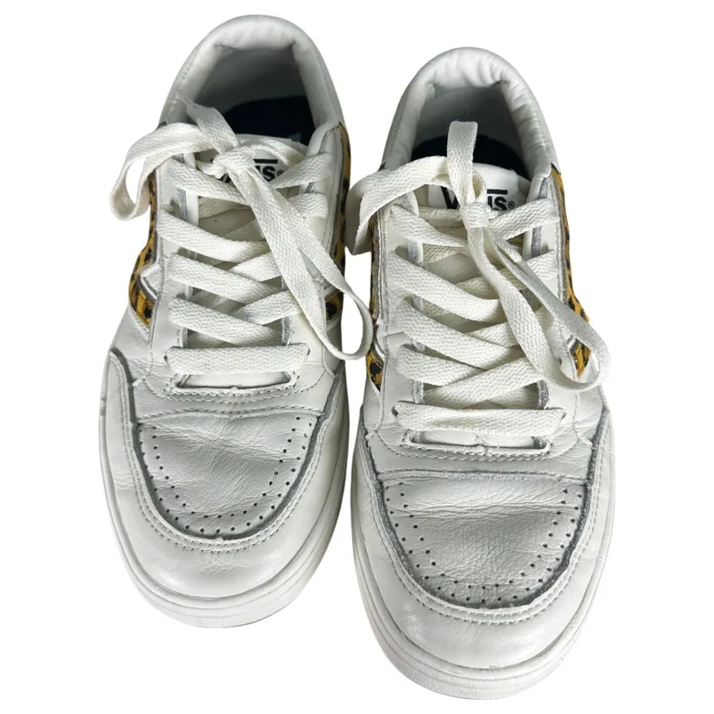 Vans Lowland CC Big Cat Animal Print Cheetah Leopard White Leather Sneakers 7 - Image 6