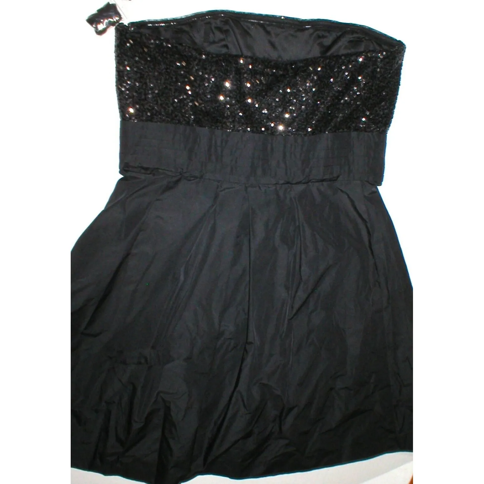 New Womens NWT Dress 14 Ralph Lauren Sequin Black Designer Strapless Strap Party - Image 10