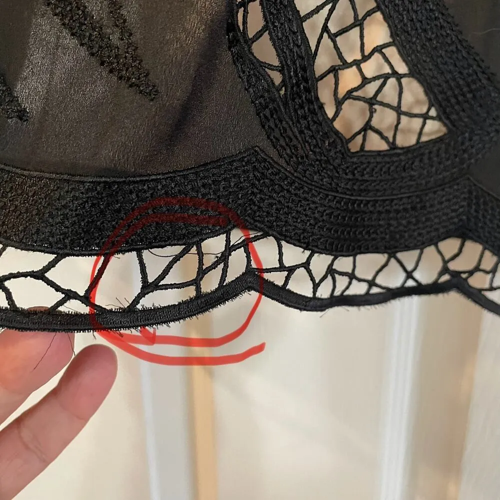 TAHARI ASL LUXE Black Champagne Stained Glass Lace. Size 12P - Image 8