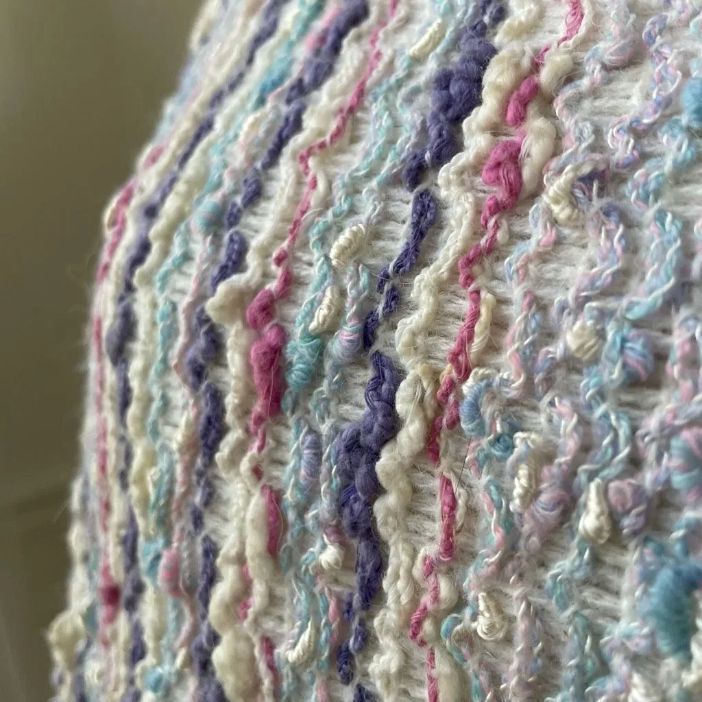 Vintage 70s Bonnie and Bill New York Sweater Short Sleeve Cropped S Blue - Image 7