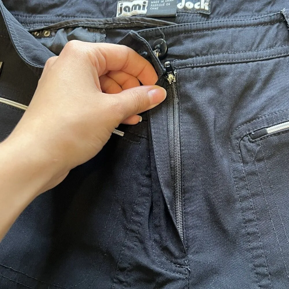 Jamie Sadock Shorts Womens Size 6 Black Capri Long Golf Utility Stretch Athletic - Image 11