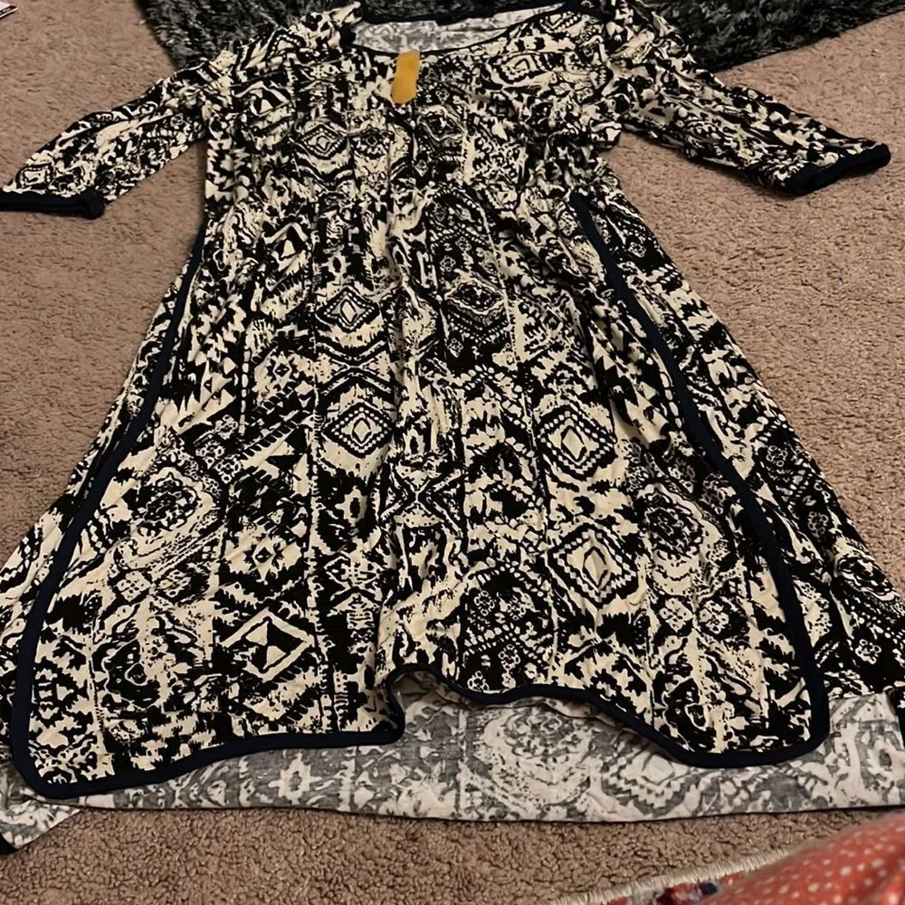 Thml small black and white dress - Image 4