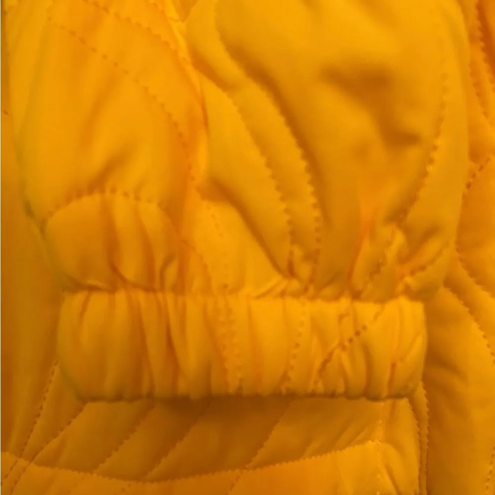 Bright Yellow Fun “Bubble Puffer” Quilted Jacket NWT-SMALL - Image 4
