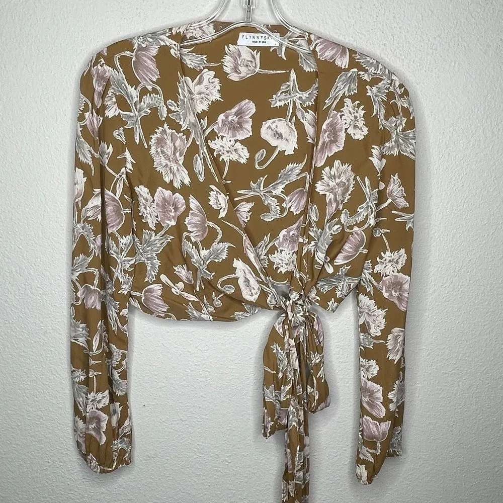 Flynn‎ Skye Crop Tie Top Floral - Image 7