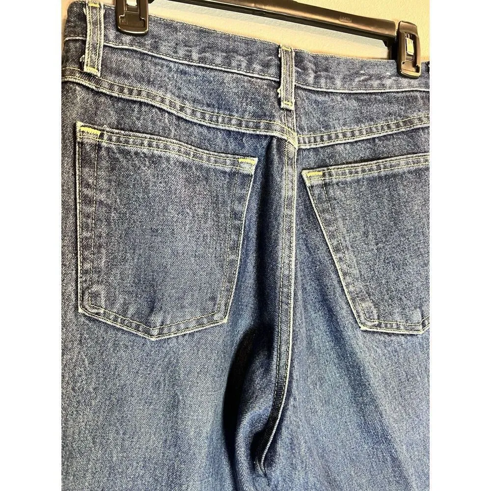Vintage Sun River Mom Jeans‎ Womens 12 Regular Faded Dark Stone Y2K Made USA Blue - Image 5