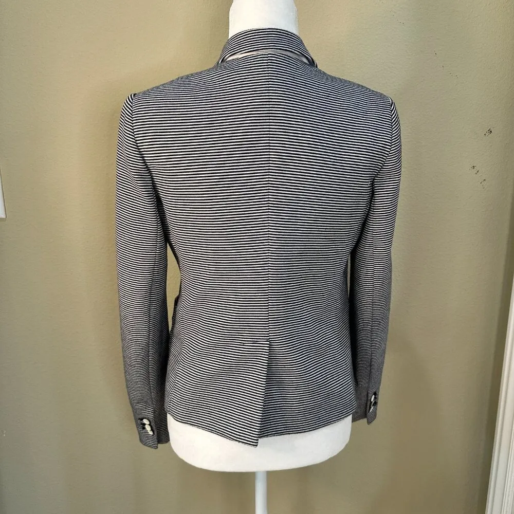 GAP The Academy Blazer Navy & White Pinstripe Lined - 6 - Image 5