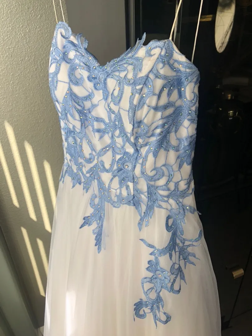 Say Yes to the Prom Juniors' Rhinestone-Appliqué Ballgown - Image 6