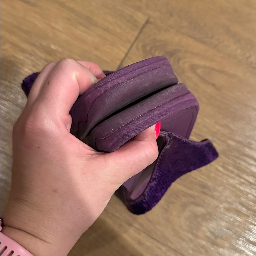 FITFLOP Purple Sparkle Flip Flop Sandal Size 7 - Image 6