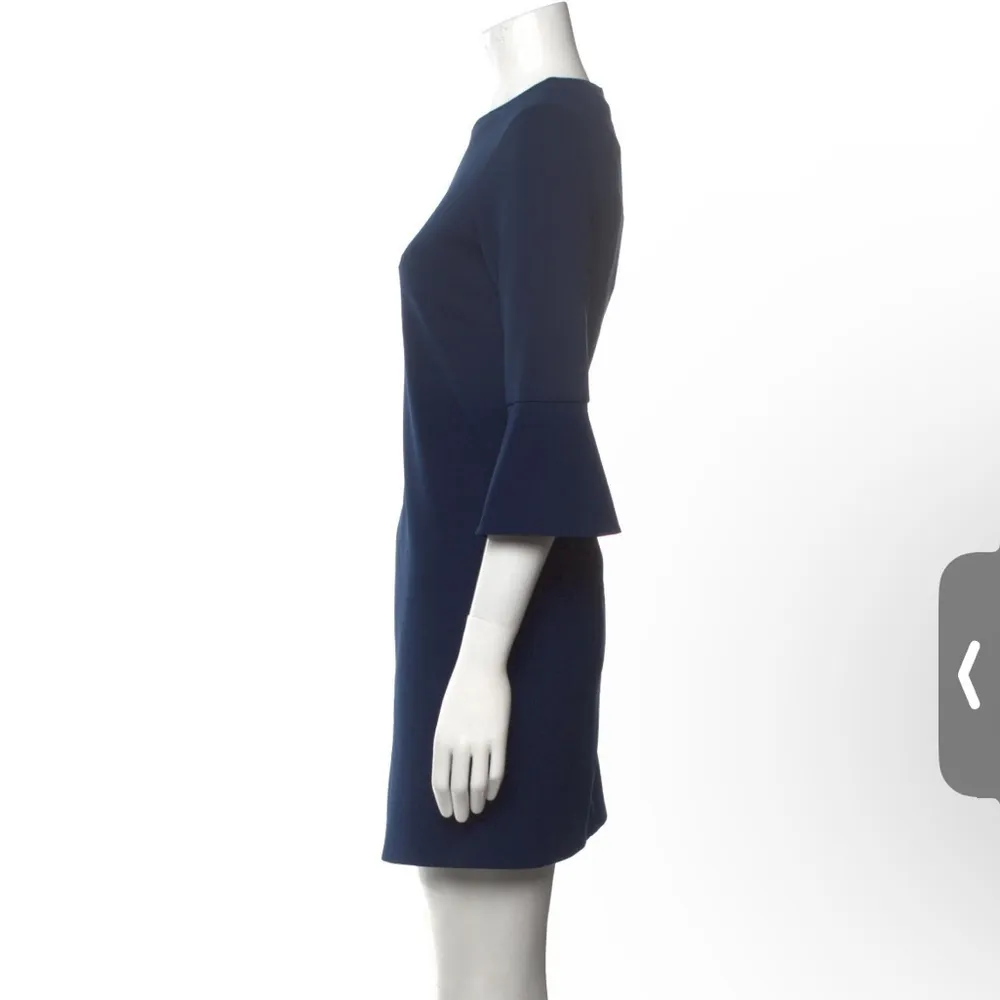 TIBI Bell Sleeve Navy Mini Dress - Size: 2 - Image 3