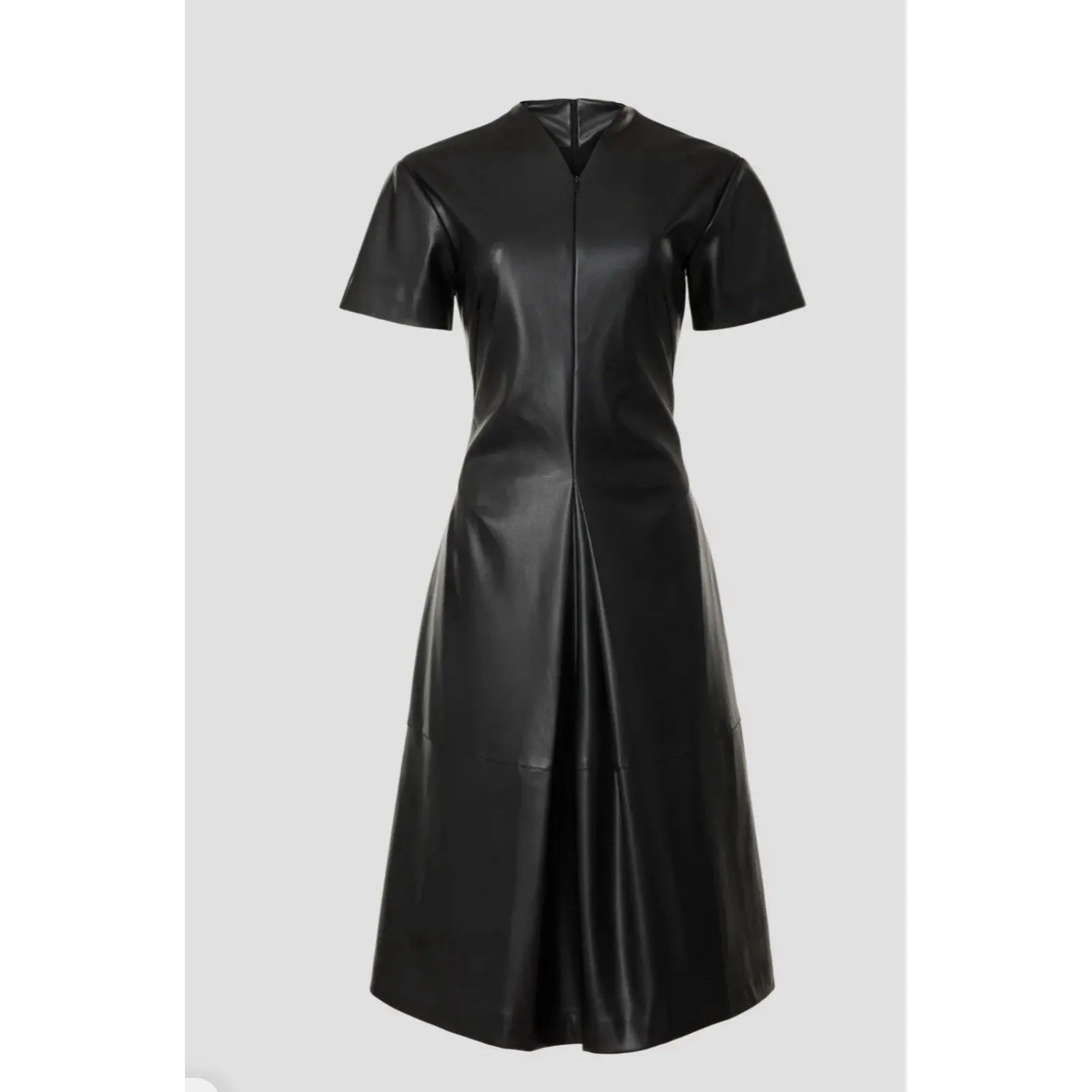 RTR Proenza Schouler White Label Esther Faux Leather Midi Dress Size 6 - Image 5