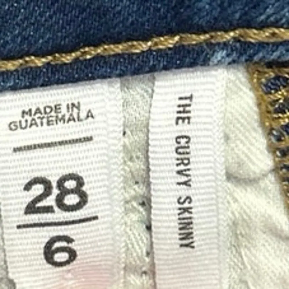 Ann Taylor LOFT Curvy Women's Blue High Waist Skinny Leg Denim Jeans Pants Sz 6 - Image 5