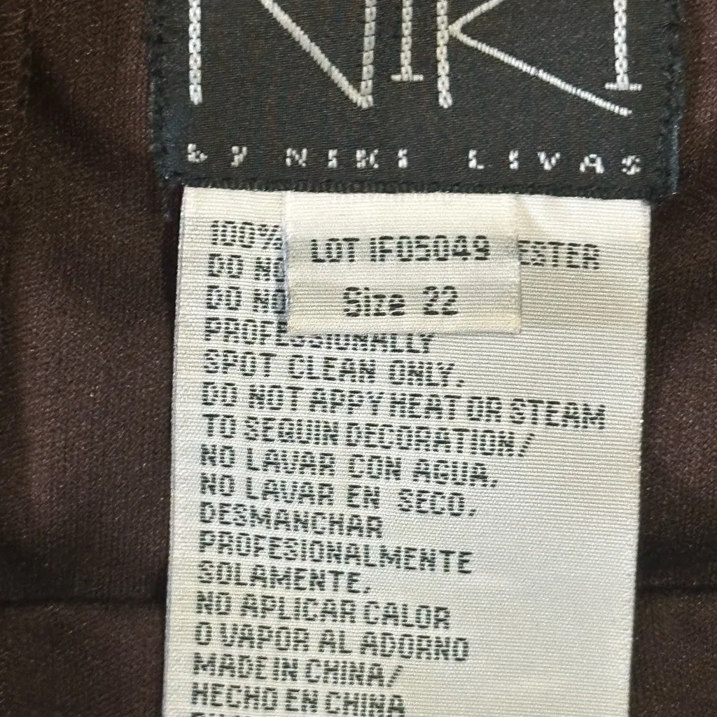 Elegant Eggplant Sequin Evening Dress Purple Size 22W - Image 4