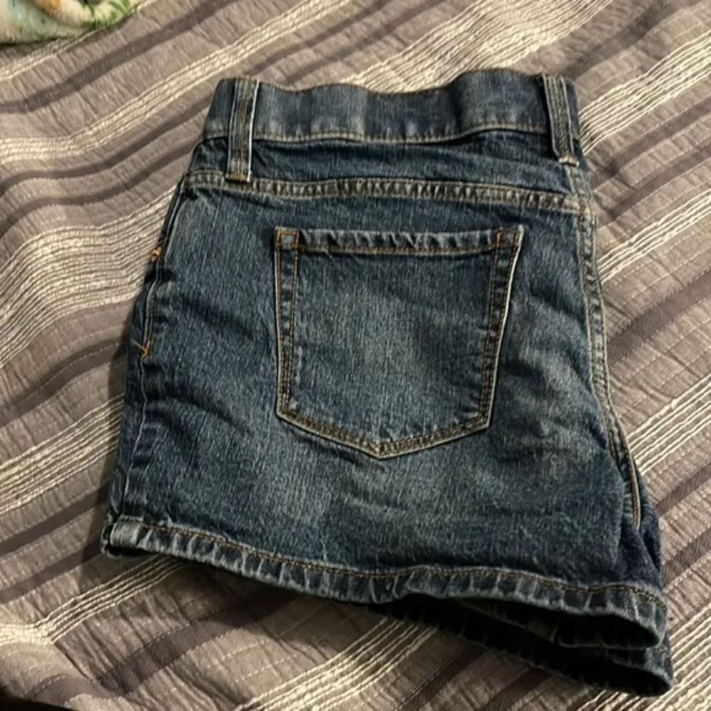 Isabel Maternity Denim Shorts Midi Short Size 4 EUC #5096 Blue - Image 4