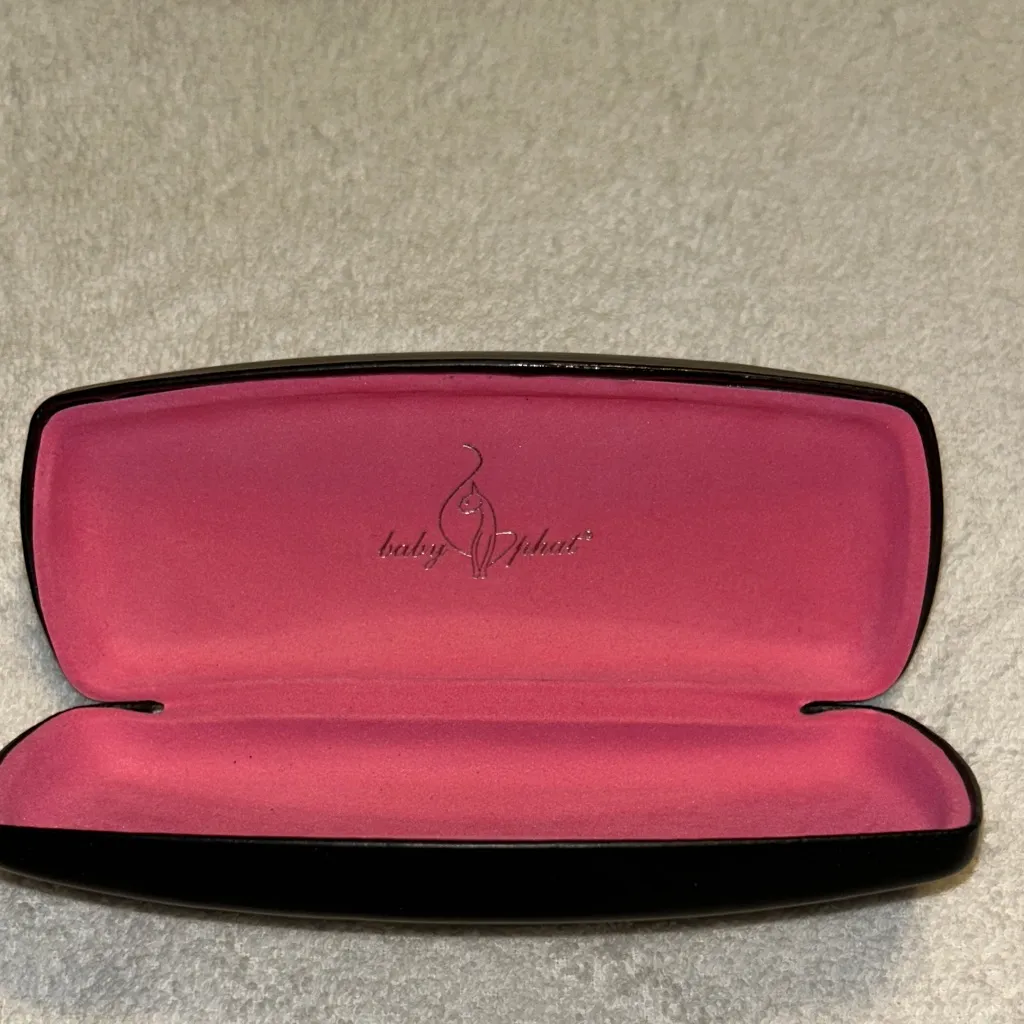 Baby Phat Pink and Black Glasses Case - Image 2